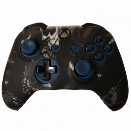 Xbox One Controller cover Black With Skull - Code 124